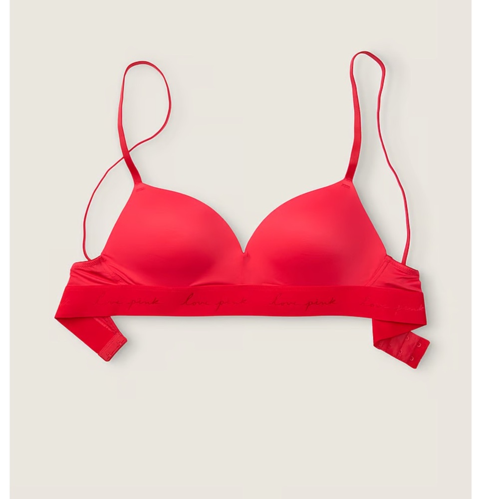 VICTORIAS SECRET PINK wireless smooth bra size 36D NWOT
